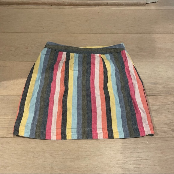 Multicolor striped abercrombie mini skirt - Picture 4 of 4